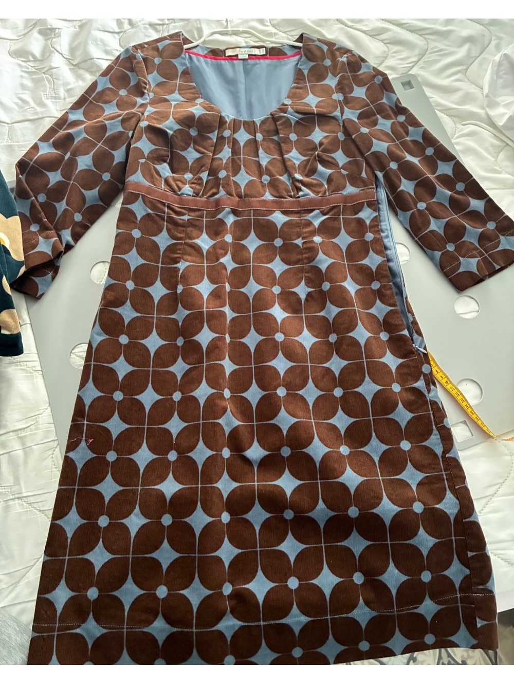 Boden Printed Cord Dress
